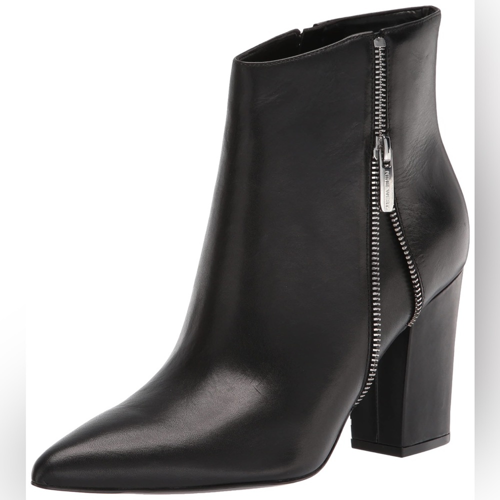 Elegant Black Heeled Ankle Boots